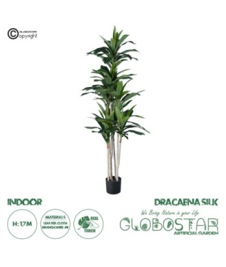 GloboStar® Artificial Garden DRACAENA SILK 20044 - Τεχνητό Διακοσμητικό Φυτό Δράκαινα Υ170cm